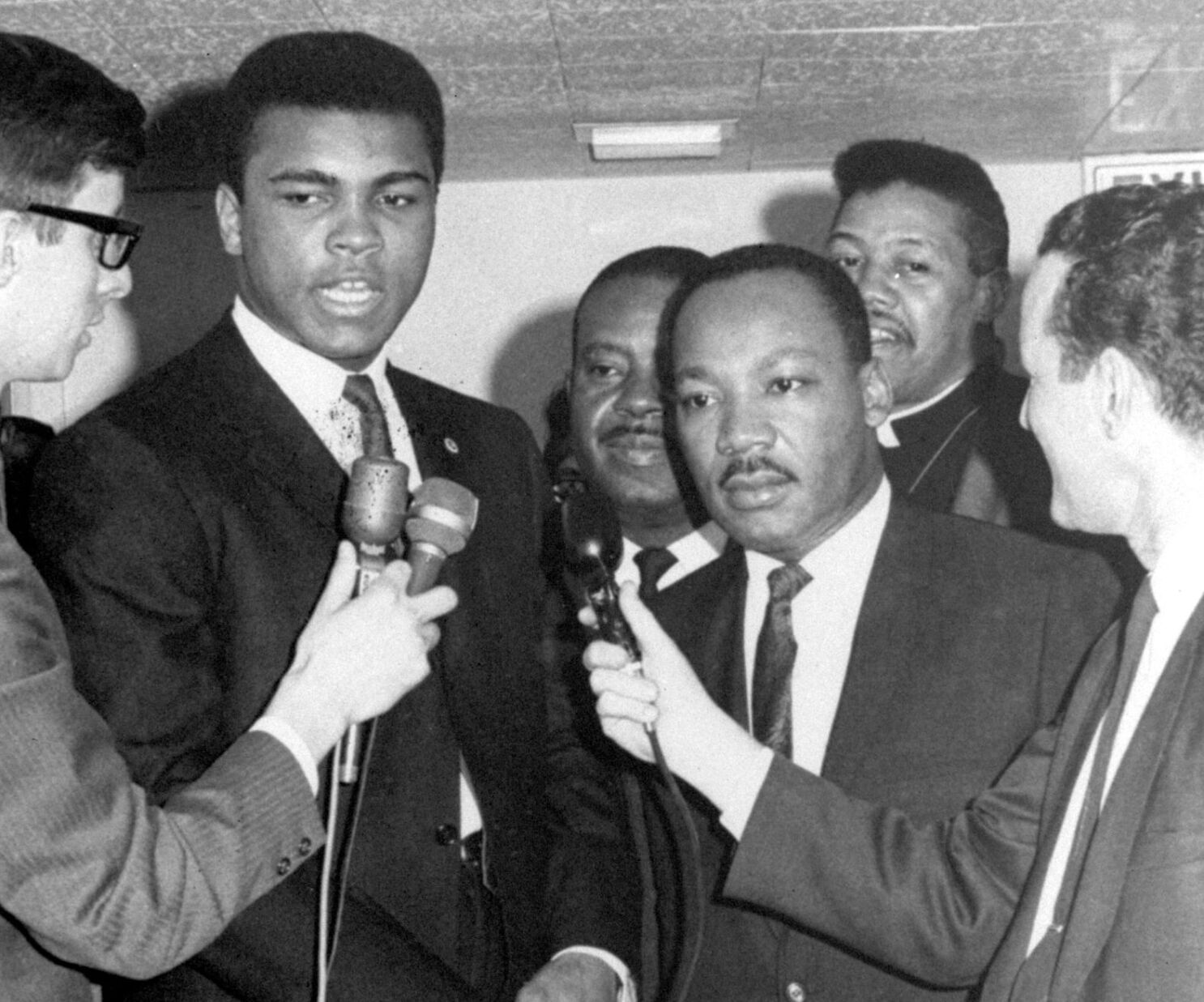 Photo of Ali and Martin Luther King